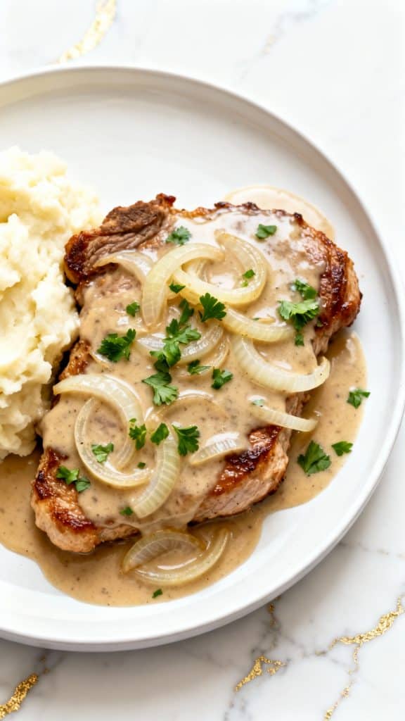 Crockpot Smothered Pork Chops