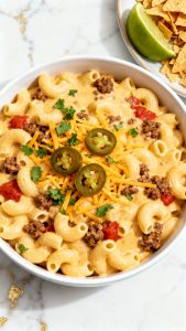 Crockpot Taco Mac and Cheese
