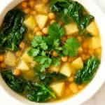 Chickpea Potato Spinach Soup