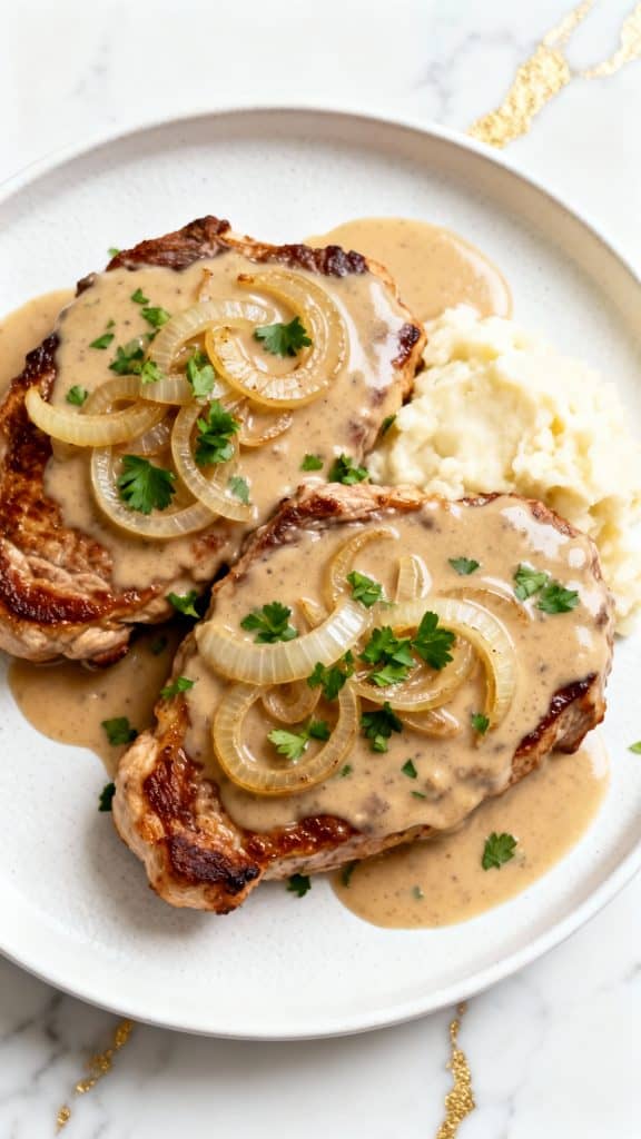 Crockpot Smothered Pork Chops