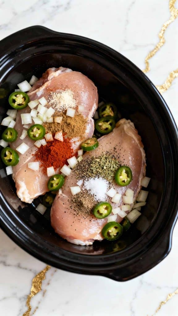 Crockpot Keto White Chicken Chili