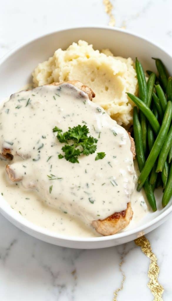 Slow Cooker Creamy Ranch Pork Chops