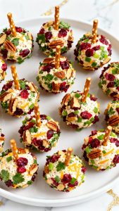 Holiday Mini Cheese Ball Bites 5
