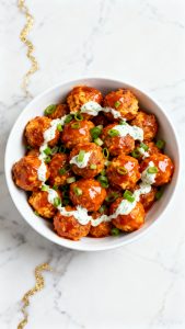 Buffalo Chicken Meatballs Crockpot