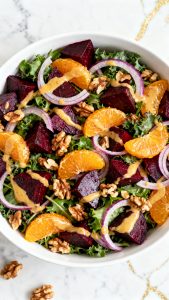 Christmas Beet Citrus Honey Dijon Salad