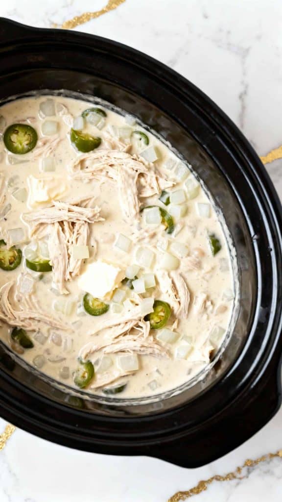 Crockpot Keto White Chicken Chili
