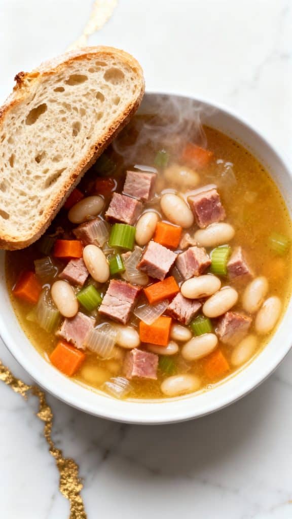 Crockpot Ham and Beans Soup