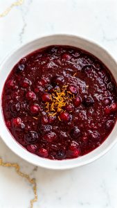 Honey Bourbon Cranberry Sauce