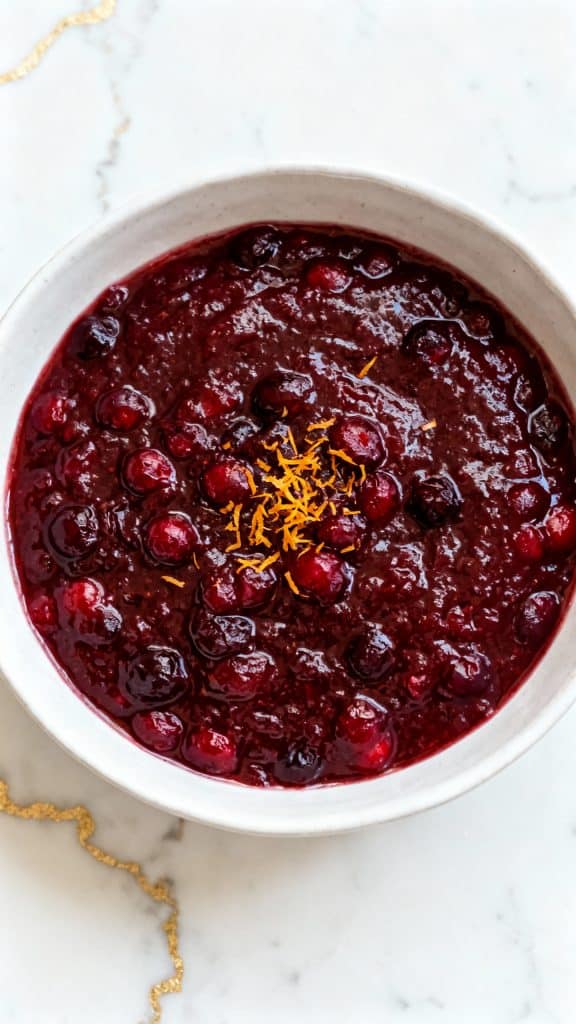 Honey Bourbon Cranberry Sauce