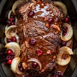Crockpot Christmas Cranberry Pot Roast