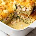 Zucchini Chicken Stuffing Casserole