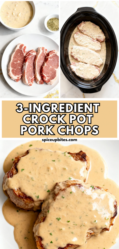 3 Ingredient Crock Pot Pork Chops 2