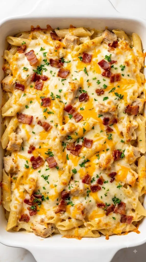 Crack Chicken Pasta Bake