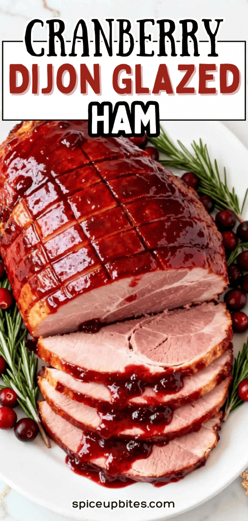 Cranberry Dijon Glazed Ham 4