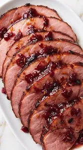Cranberry Orange Glazed Ham