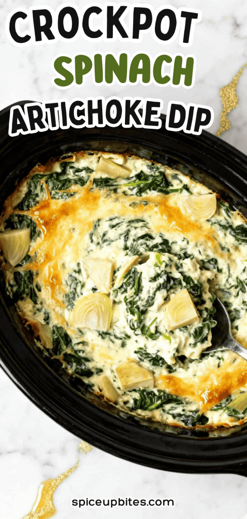 Crockpot Spinach Artichoke Dip 4