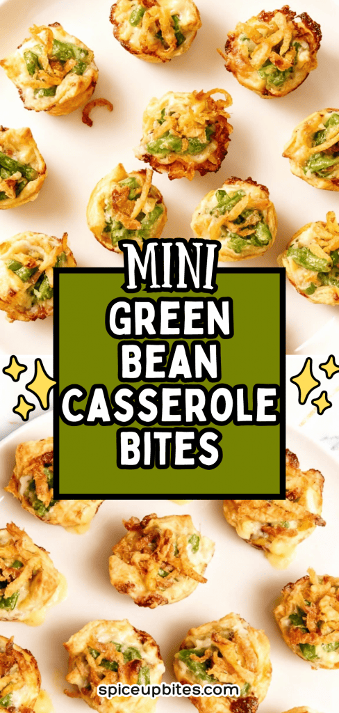 Mini Green Bean Casserole Bites 4