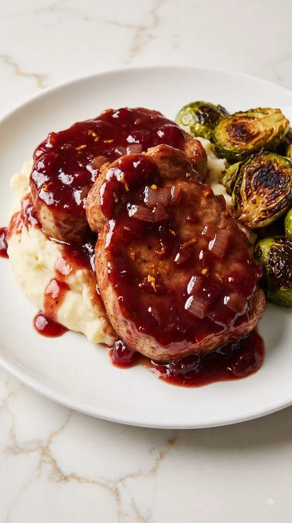 Crockpot Orange Cranberry Pork Chops