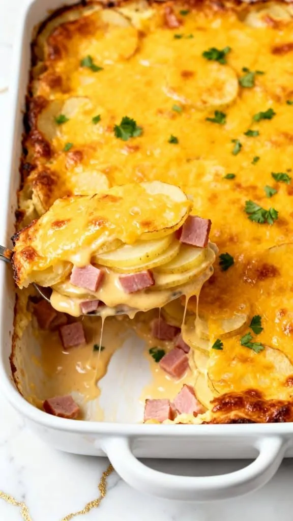 Ham and Potato Au Gratin