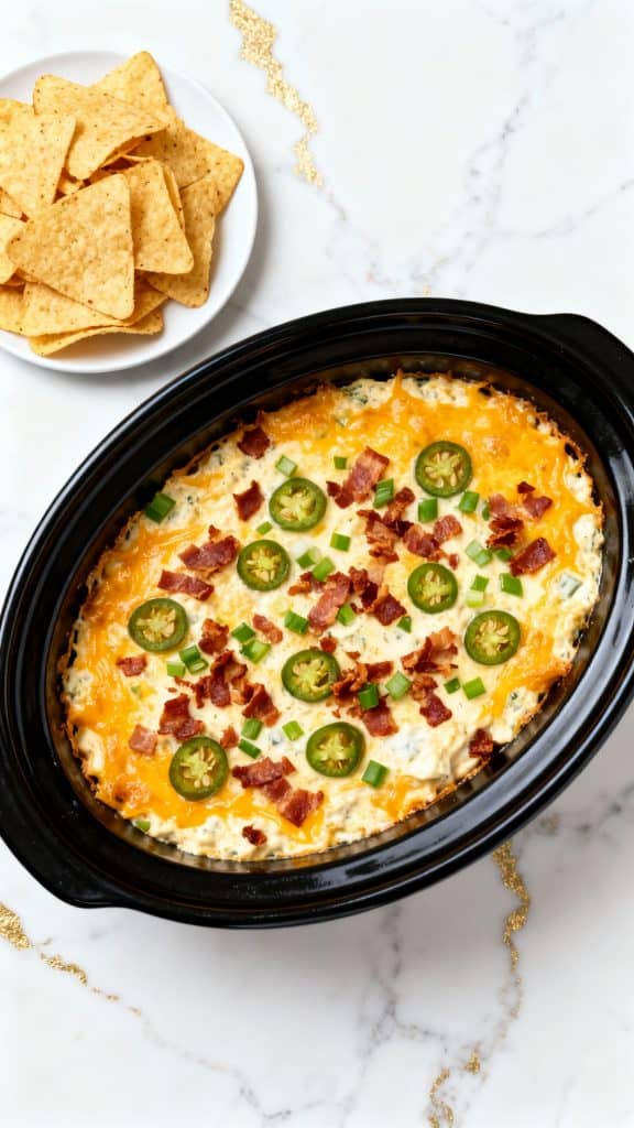 Crockpot Jalapeño Popper Dip