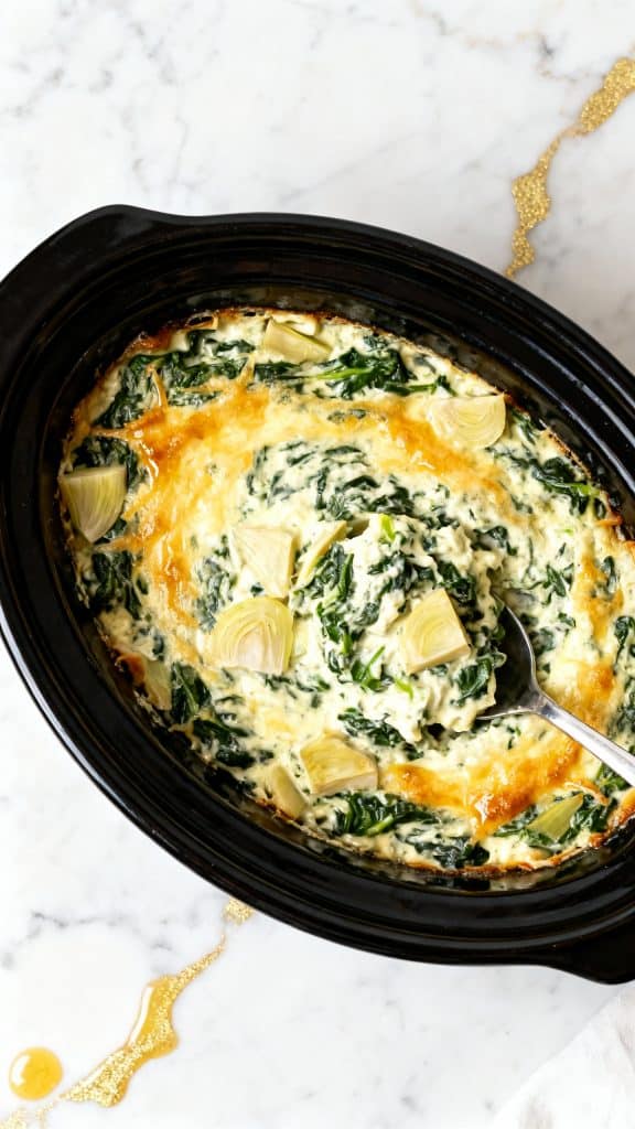 Crockpot Spinach Artichoke Dip