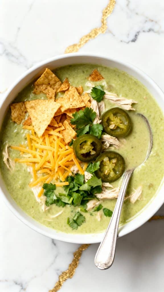Green Chicken Enchilada Soup