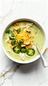 Green Chicken Enchilada Soup