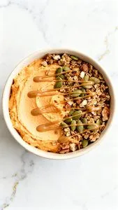 Pumpkin Whipped Cottage Cheese Breakfast Bowl