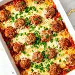 Keto + Low Carb Meatballs Bake