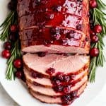 Cranberry Dijon Glazed Ham