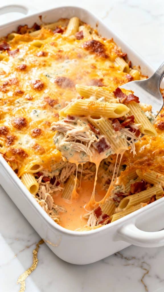 Crack Chicken Pasta Bake