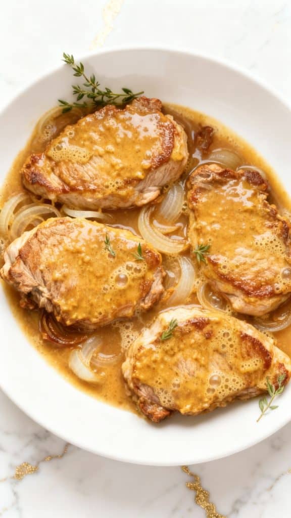 Crockpot Honey Mustard Pork Chops