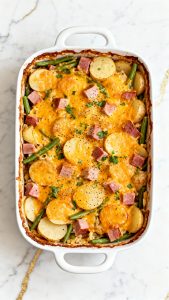 Ham, Potato and Green Bean Casserole