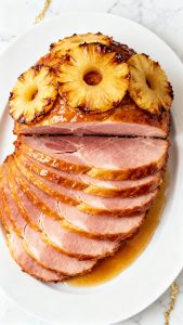 Baked Ham With Brown Sugar and Pineapple