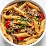 Philly Cheesesteak Pasta