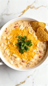 Crockpot White Chicken Chili Dip
