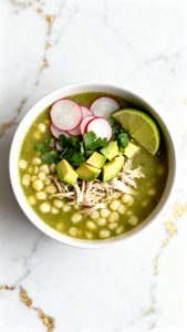 Slow Cooker Mexican Chicken Pozole Verde