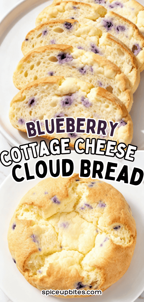 Cottage Cheese Blueberry Cloud Bread 4