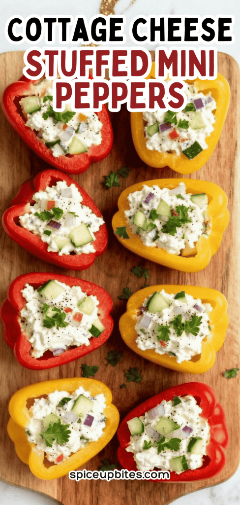 Cottage Cheese Stuffed Mini Peppers 4