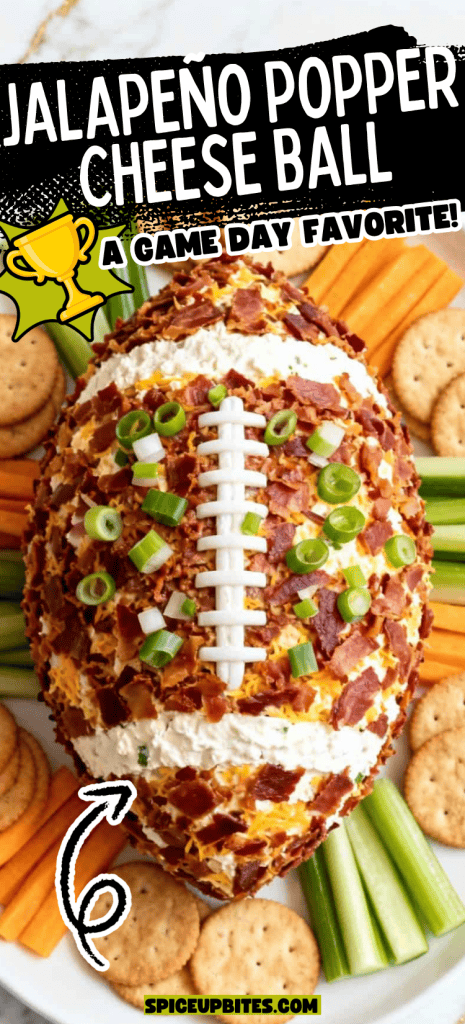 Jalapeño Popper Football Cheese Ball 4