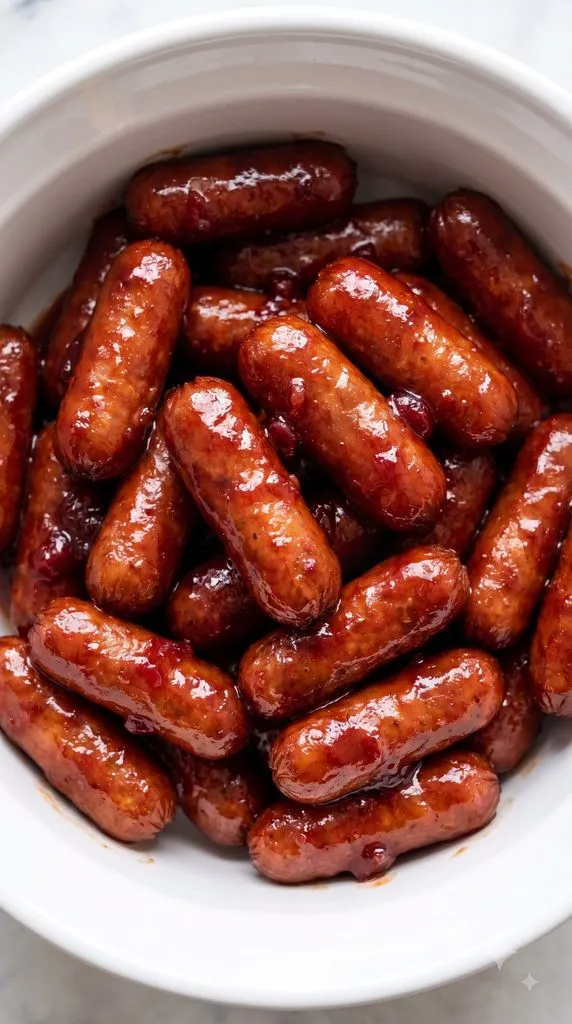 Slow Cooker Cranberry BBQ Little Smokies