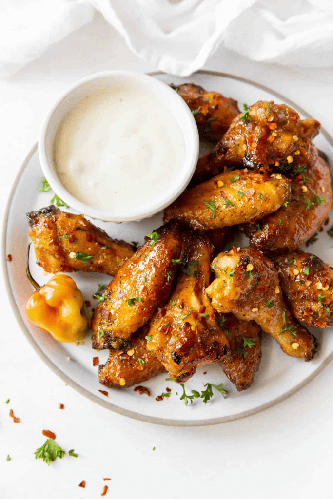Baked Mango Habanero Chicken Wings