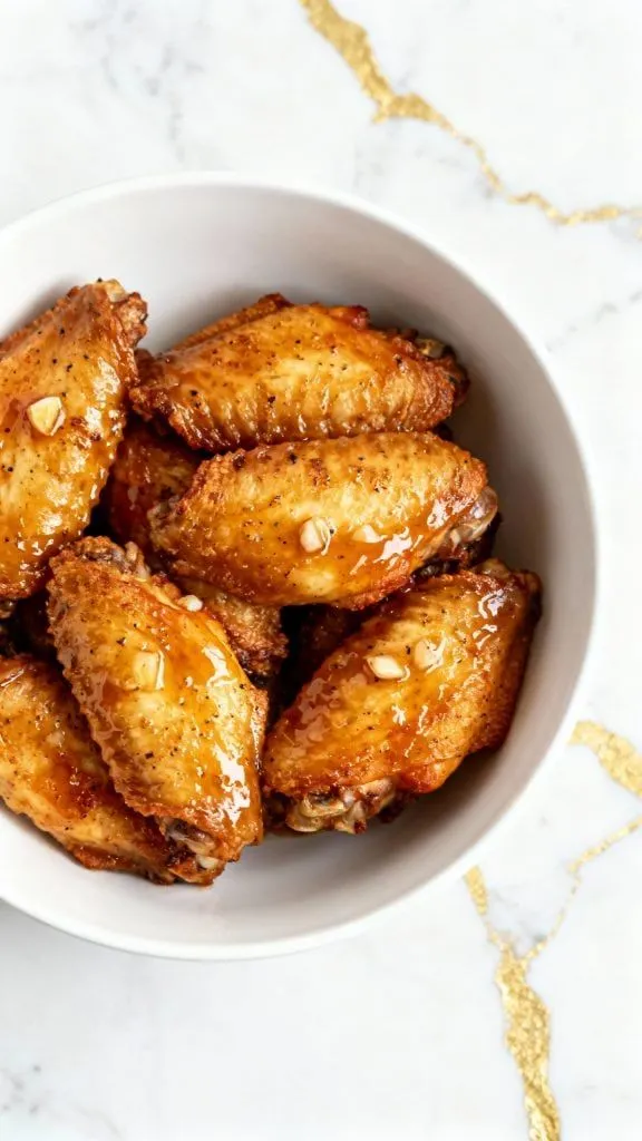 Oven Baked Honey Garlic Chicken Wings