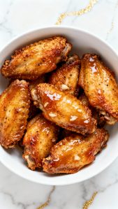 Oven Baked Honey Garlic Chicken Wings