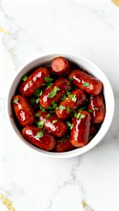 Crockpot Bourbon BBQ Little Smokies