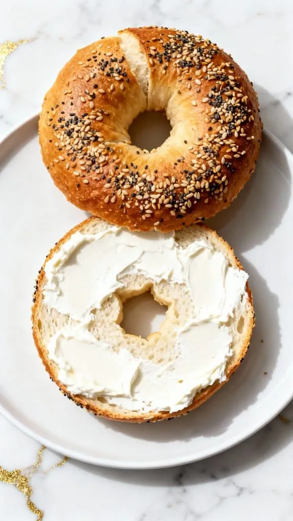 High Protein Cottage Cheese Bagels