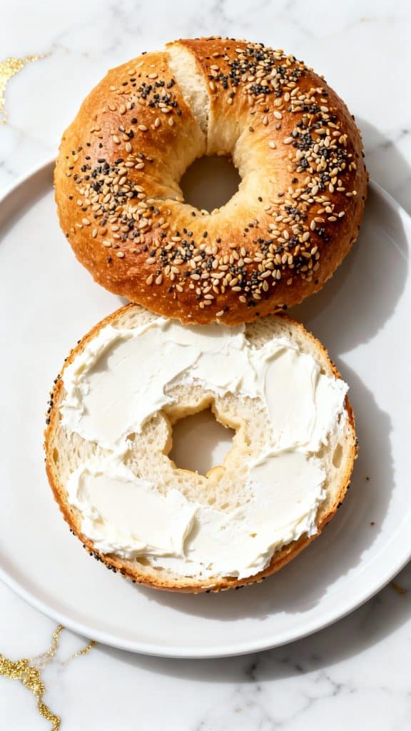 High Protein Cottage Cheese Bagels