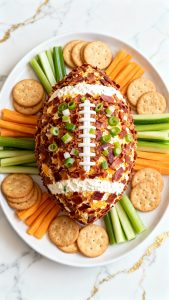 Jalapeño Popper Football Cheese Ball