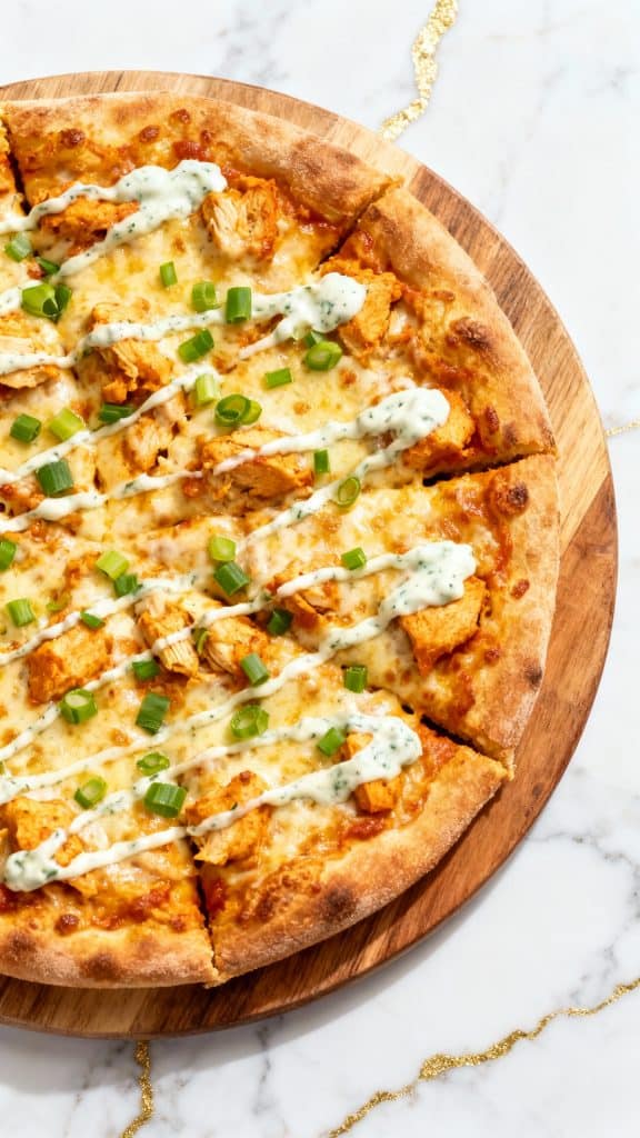 Game Day Buffalo Chicken Pizza