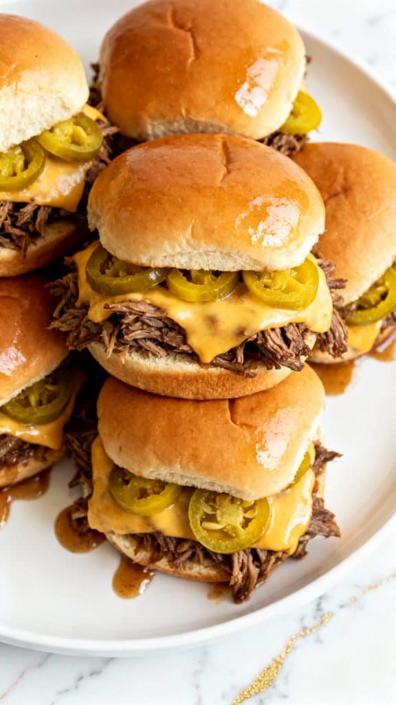 Crockpot Mississippi Pot Roast Sliders